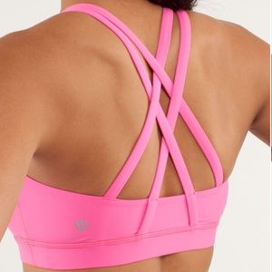 Lululemon Energy Bra in Pink Heathered Jeweled Magenta size 4